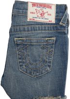 Thumbnail for your product : True Religion Bobby Cut Off Hip Stitch Girls Short
