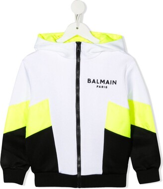 Balmain Kids Logo-Print Jersey Track Jacket