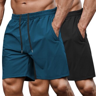 COOFANDY Men's 2 Pack Gym Workout Shorts 5 Inch Quick Dry Bodybuilding Pants  Training Running Jogger with Pocket - ShopStyle