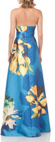 Thumbnail for your product : Kay Unger New York Carolina Floral Printed Mikado Halter Gown
