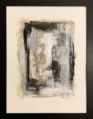 One-of-a-Kind Original Untitled 91 by J. Kent Martin - Unframed Painting on Paper