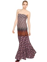 Thumbnail for your product : Missoni Strapless Wool Viscose Knit Dress