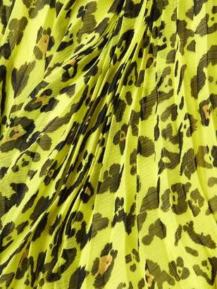 Nanette Lepore Leopard Print Pleated Skirt