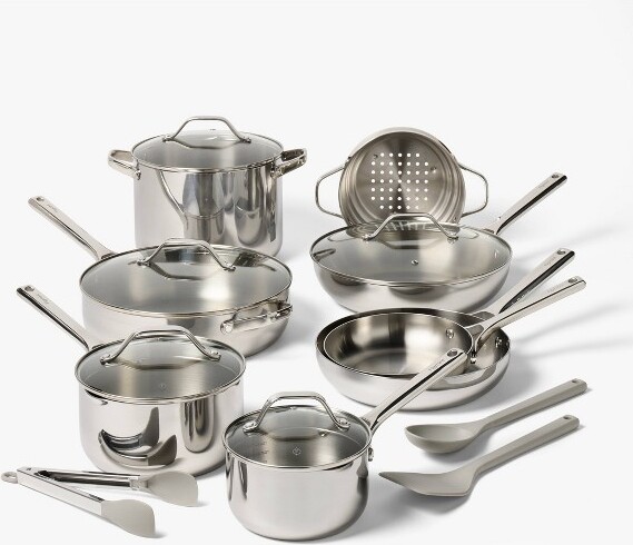 16pcStainlessSteelCookwareSet-Figmint™