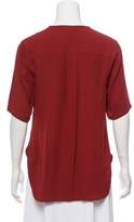 Thumbnail for your product : Theory Silk Short Sleeve Top