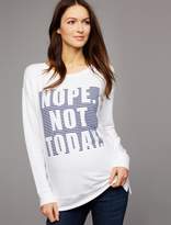 Thumbnail for your product : A Pea in the Pod Nope Not Today Maternity Sweatshirt