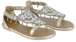 Monsoon Pearl & Bead Charm Sandals
