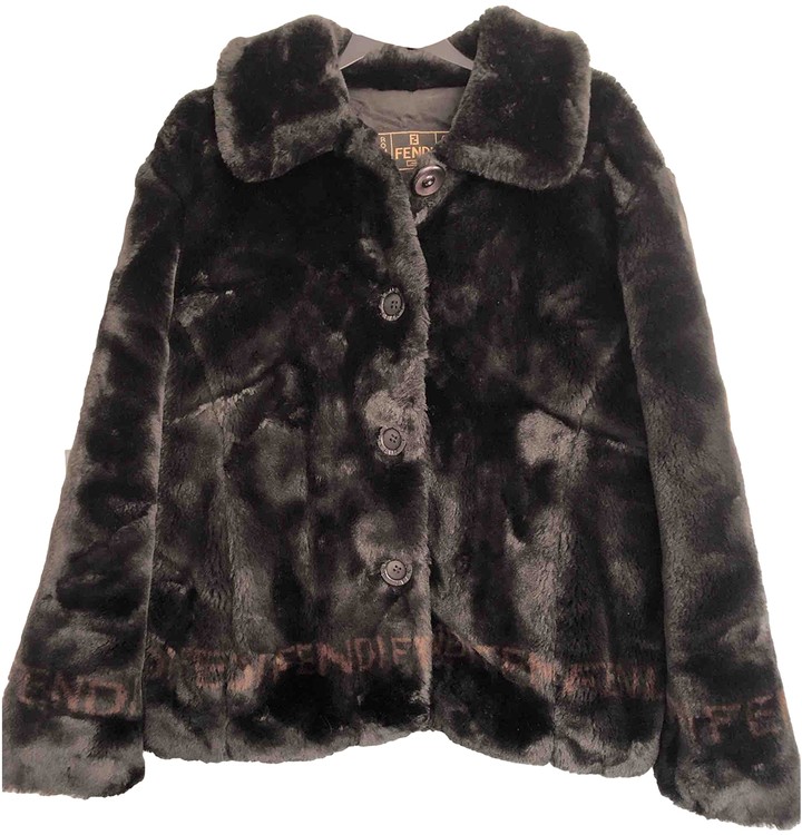fendi faux fur jacket
