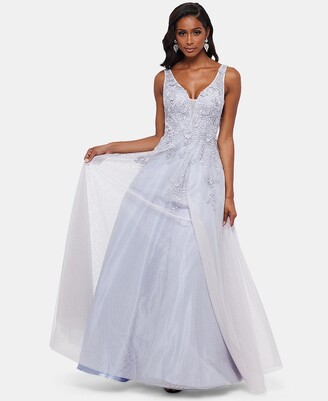 Xscape Evenings Embroidered Sleeveless Ballgown