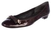 Thumbnail for your product : Stuart Weitzman Patent Leather Embellished Flats