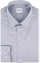 Thumbnail for your product : Armani Collezioni Modern-fit cotton-poplin single-cuff shirt - for Men