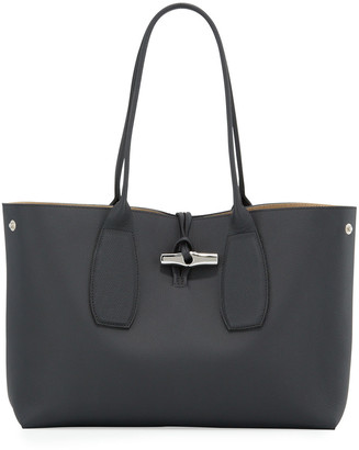Longchamp Roseau Leather Shoulder Tote Bag