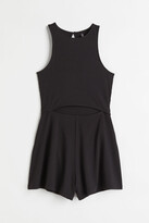 Thumbnail for your product : H&M Ribbed cut-out detail playsuit