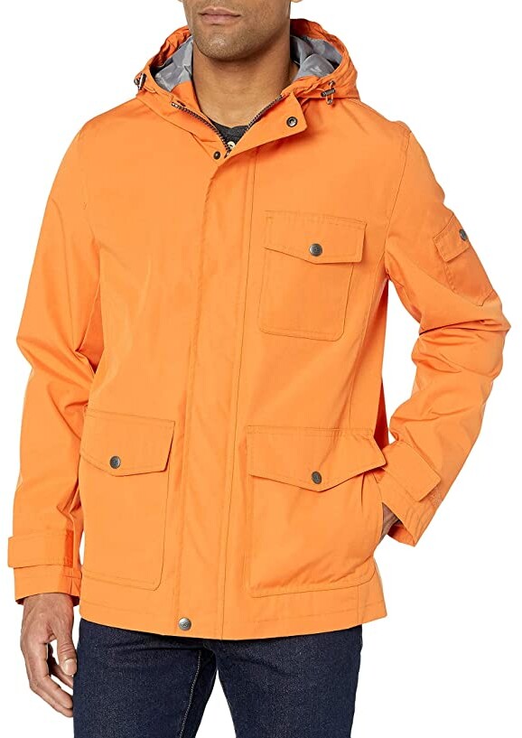 orange waterproof jacket