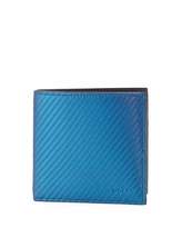 Bally Iridescent Leather Bi-Fold Wallet, Blue