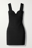 Thumbnail for your product : Herve Leger + Net Sustain Icon Recycled-bandage Mini Dress - Black