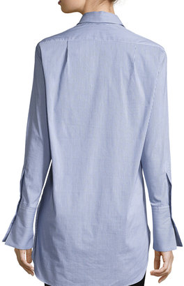Joseph Emile Striped Button-Front Shirt, Navy