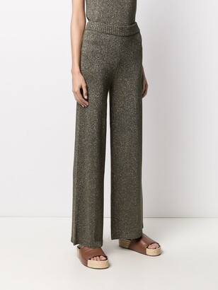 STAUD Daisy flared knit trousers