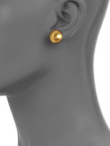 Thumbnail for your product : Gurhan Amulet 24K Yellow Gold & Blackened Sterling Silver Button Earrings
