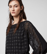 Thumbnail for your product : AllSaints Laci Grid Dress