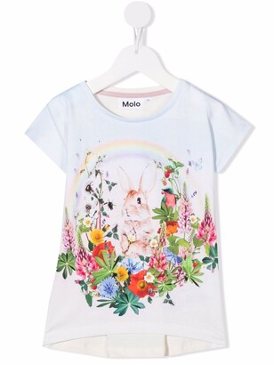 Molo Ragnhilde Bunny Cuteness-print organic cotton T-shirt