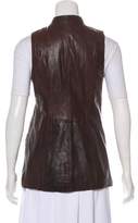 Thumbnail for your product : Theory Leather Zip-Up Vest