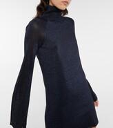 Thumbnail for your product : Victoria Beckham Lurex® turtleneck minidress