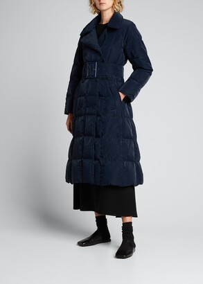 ダウンジャケット・コート YenkiYenki Padded Trench Coat White Powder Nylon TC 撥水】TCオーガニックギャバジン トレンチコート(60519950-2023