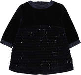 Thumbnail for your product : Billieblush Velvet & Sequin Long-Sleeve Dress, Size 2-3