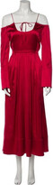 Silk Midi Length Dress 