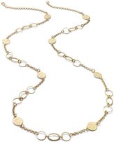 Thumbnail for your product : Sequin Necklace, 14k Gold-Plated Hammered Disc Strand Necklace