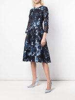 Thumbnail for your product : Lela Rose Floral Pattern Midi Dress