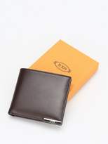 Thumbnail for your product : Tod's Logo Plaque Leather Wallet