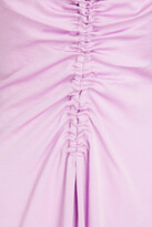 Thumbnail for your product : Sandro Praline ruched satin-crepe midi dress