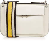 Marni Leather Shoulder Bag with Fabric Strap