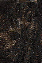 Thumbnail for your product : Christopher Kane Lace-paneled tulle and plissé-satin dress
