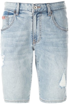 shredded jean shorts