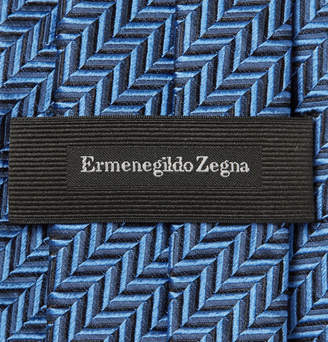 Ermenegildo Zegna 7cm Herringbone Silk Tie