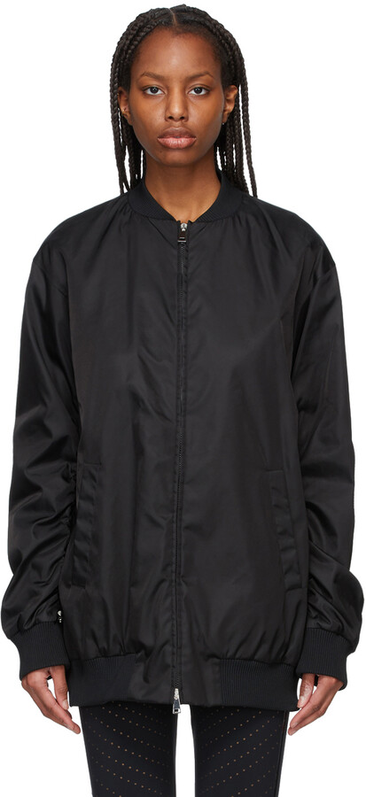 black long bomber jacket