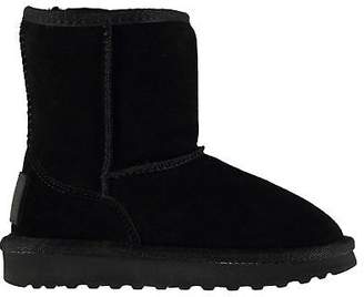Soul Cal SoulCal Kids Girls Selby Snug Boots Infant Slip On Suede Warm Textured