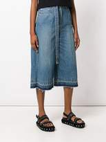Thumbnail for your product : Sacai high rise denim culottes
