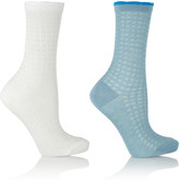 Thumbnail for your product : Falke Set of two stretch-knit socks