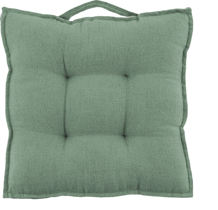 The Edited Life Cartmel Linen Seat Pad Green ShopStyle Indoor Cushions