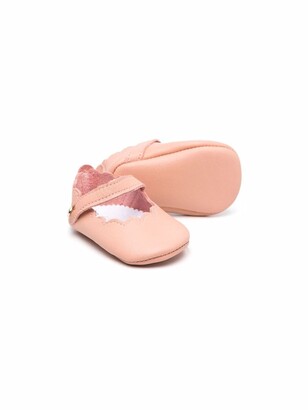 Tartine et Chocolat Touch-Strap Ballerina Shoes