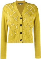 Thumbnail for your product : ALEXACHUNG Faux Pearl Embellished Cardigan