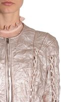 Thumbnail for your product : Alexander McQueen Metalized Leather Jacket