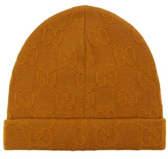 Gucci GG-jacquard Wool-blend Beanie Hat - Light Brown - ShopStyle