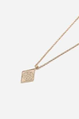 Topshop **Diamond Engraved Ditsy Necklace