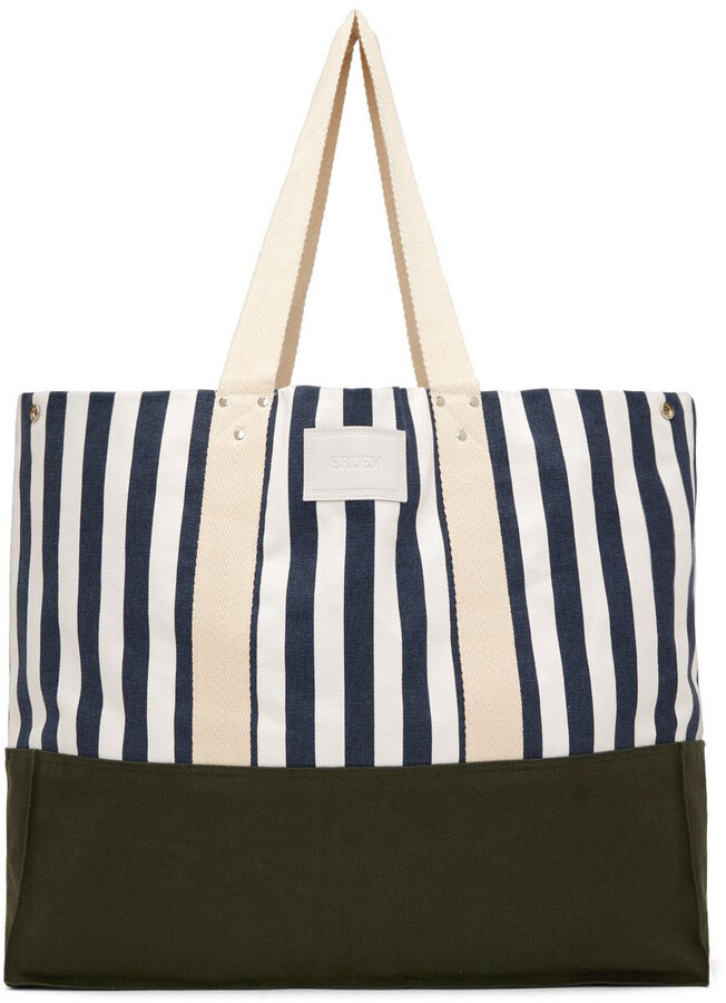 Navy White Stripe Bag | Shop The Largest Collection | ShopStyle
