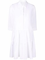 Thumbnail for your product : Fabiana Filippi Tiered Flared Shirt Dress